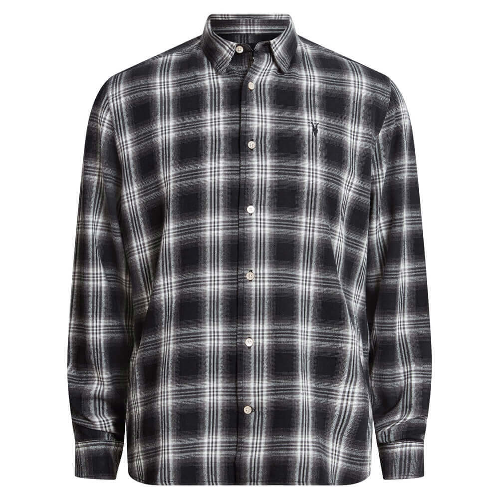 AllSaints Dury Checked Relaxed Fit Shirt